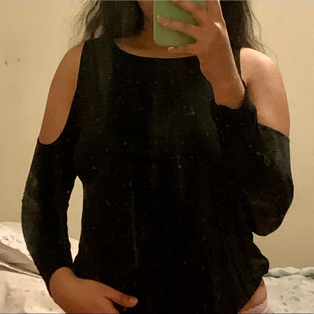 Zara cold shoulder top